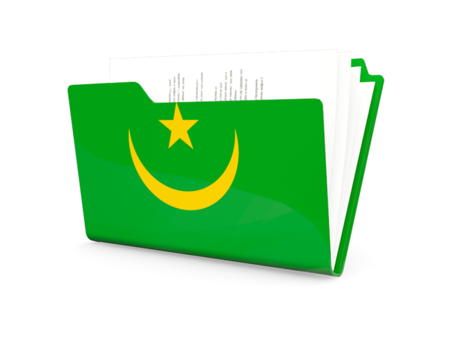 Folder icon. Download flag icon of Mauritania at PNG format