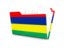 Mauritius. Folder icon. Download icon.