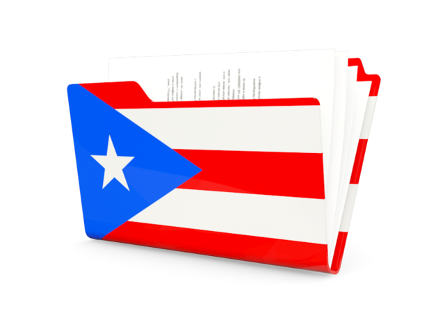 Иконка-папка. Скачать флаг. Пуэрто-Рико