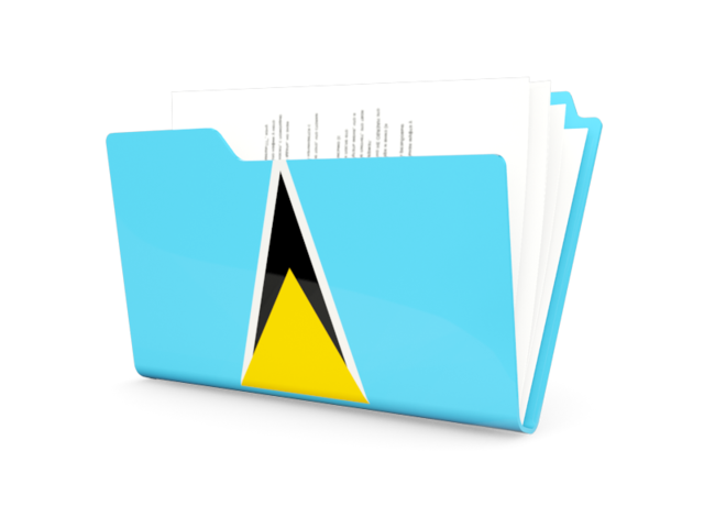 Folder icon. Download flag icon of Saint Lucia at PNG format