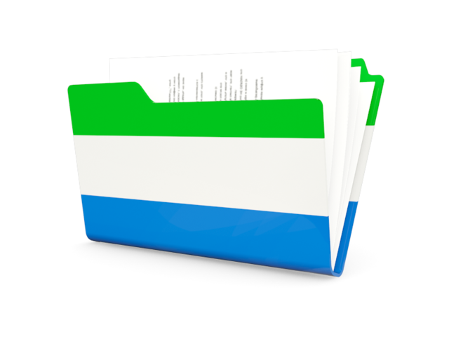 Folder icon. Download flag icon of Sierra Leone at PNG format