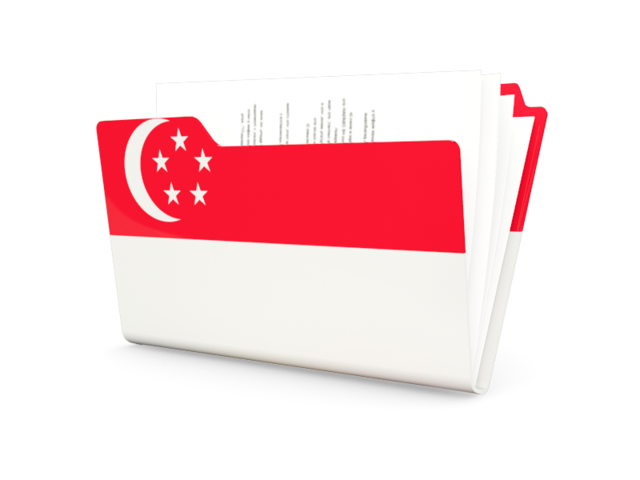 Иконка-папка. Скачать флаг. Сингапур