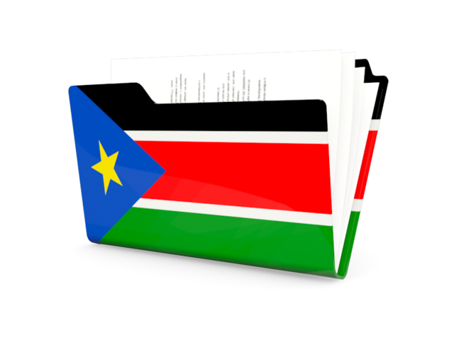 Иконка-папка. Скачать флаг. Южный Судан