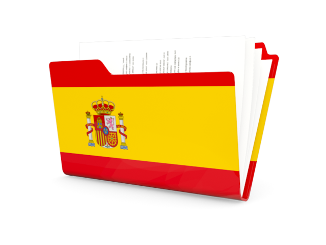 Иконка-папка. Скачать флаг. Испания