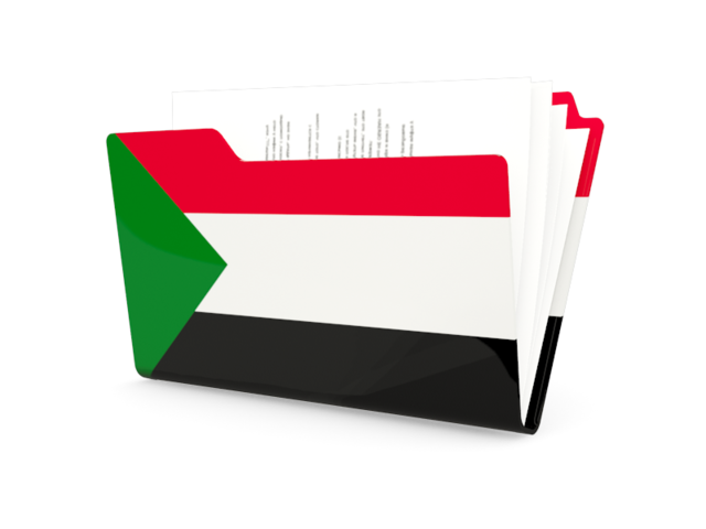 Иконка-папка. Скачать флаг. Судан
