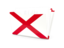 Flag of state of Alabama. Folder icon. Download icon