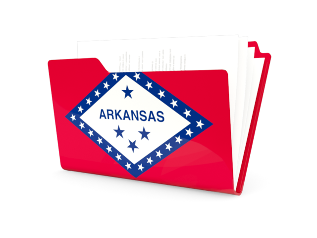 Folder icon. Download flag icon of Arkansas