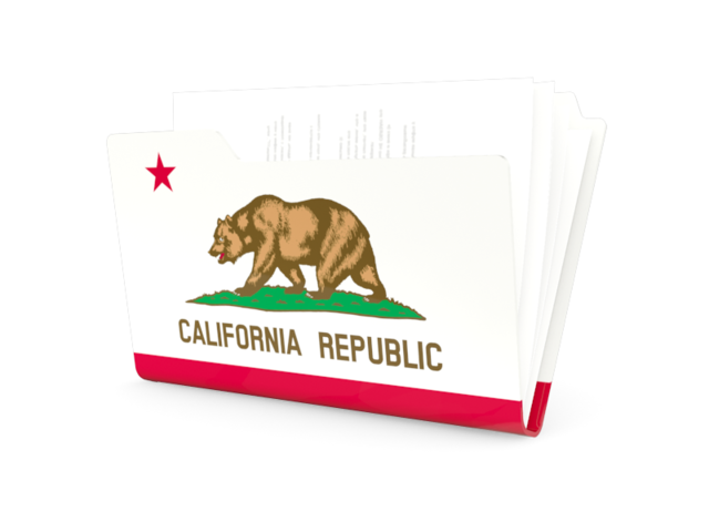 Folder icon. Download flag icon of California