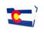 Flag of state of Colorado. Folder icon. Download icon