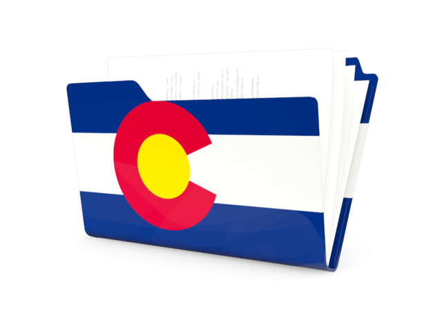 Folder icon. Download flag icon of Colorado