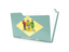 Flag of state of Delaware. Folder icon. Download icon
