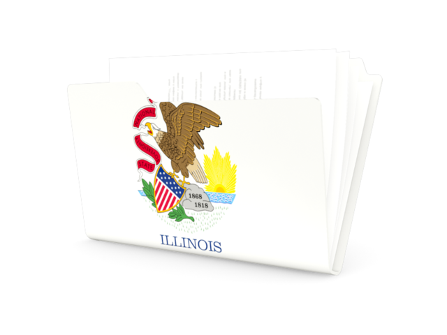 Folder icon. Download flag icon of Illinois