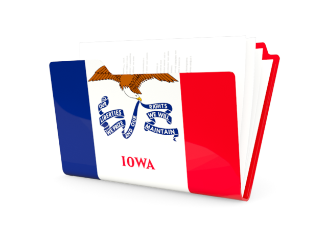Folder icon. Download flag icon of Iowa
