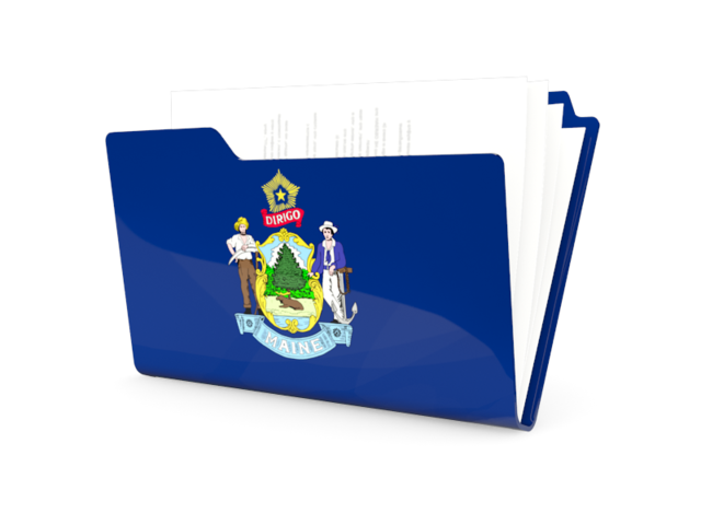 Folder icon. Download flag icon of Maine