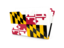 Flag of state of Maryland. Folder icon. Download icon