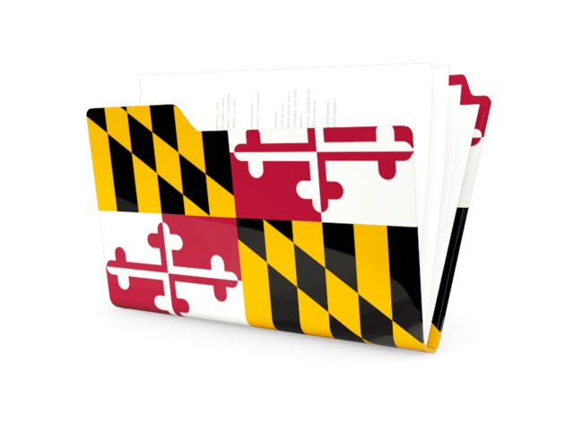 Folder icon. Download flag icon of Maryland