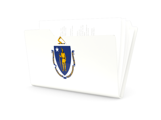 Folder icon. Download flag icon of Massachusetts
