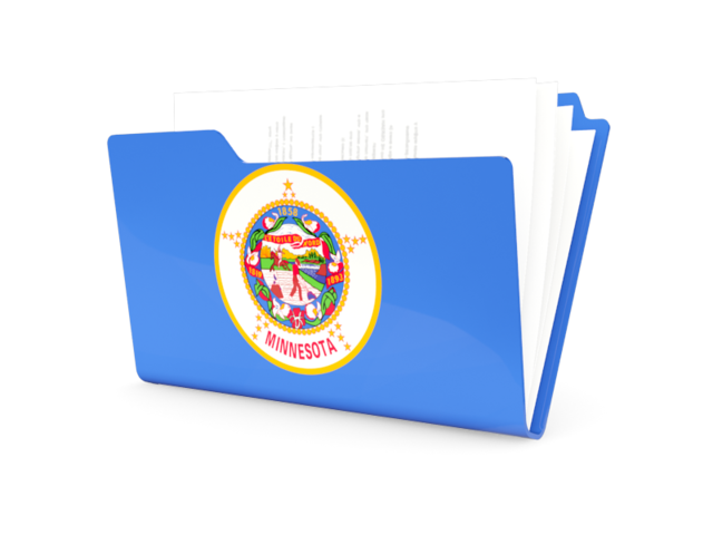 Folder icon. Download flag icon of Minnesota