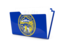 Flag of state of Nebraska. Folder icon. Download icon