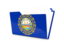 Flag of state of New Hampshire. Folder icon. Download icon