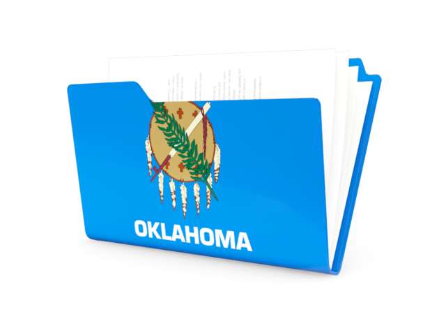 Folder icon. Download flag icon of Oklahoma