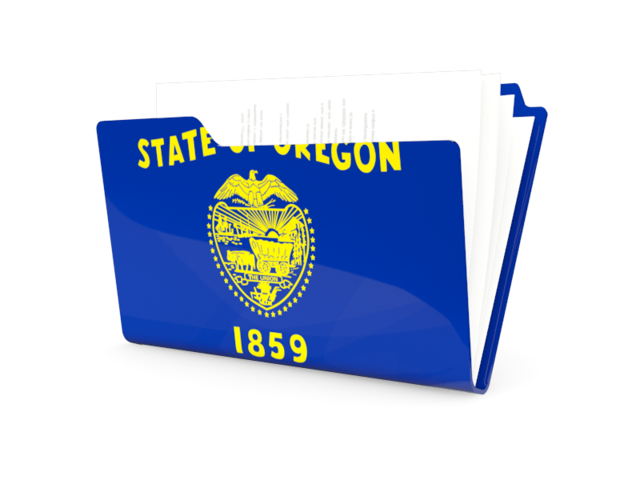 Folder icon. Download flag icon of Oregon
