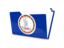 Flag of state of Virginia. Folder icon. Download icon