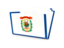 Flag of state of West Virginia. Folder icon. Download icon