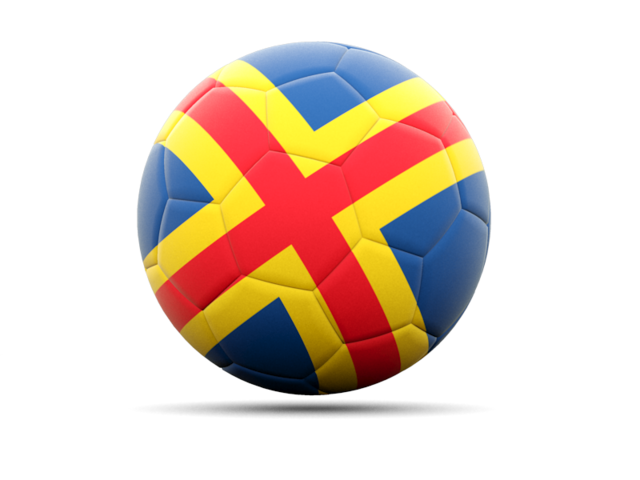 Football icon. Download flag icon of Aland Islands at PNG format