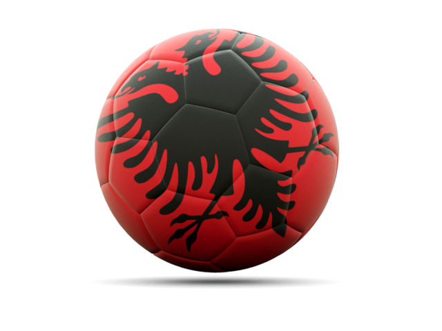 Football icon. Download flag icon of Albania at PNG format