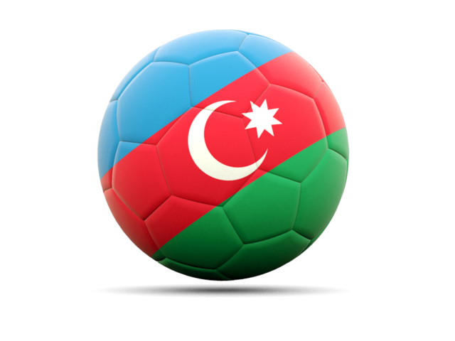 Graphics & More Futbol Football Country Azerbaijan Flag Soccer Ball White