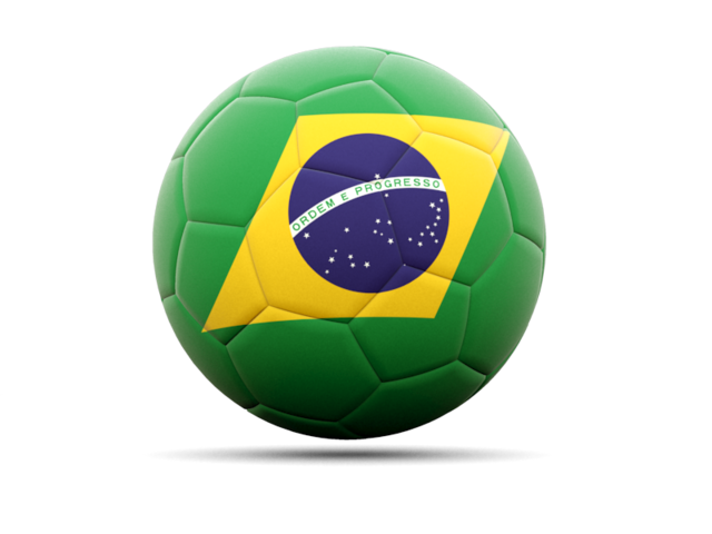 Футбольная иконка. Скачать флаг. Бразилия