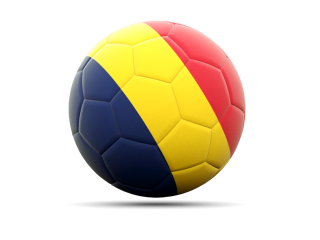 Football icon. Download flag icon of Chad at PNG format