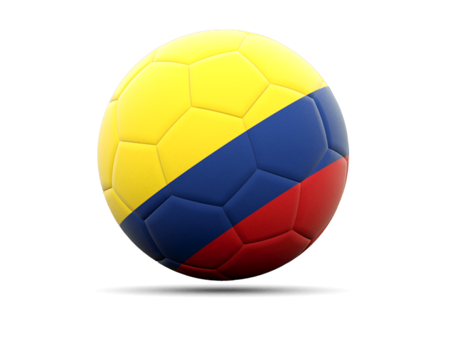 Football icon. Download flag icon of Colombia at PNG format