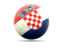 Croatia. Football icon. Download icon.