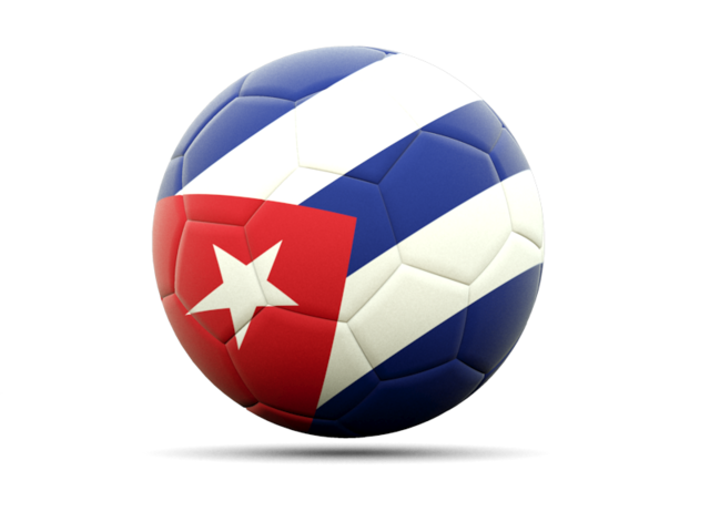 Football icon. Download flag icon of Cuba at PNG format