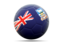 Falkland Islands. Football icon. Download icon.