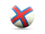 Faroe Islands. Football icon. Download icon.
