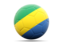 Gabon. Football icon. Download icon.