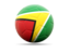 Guyana. Football icon. Download icon.