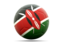 Kenya. Football icon. Download icon.