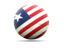 Liberia. Football icon. Download icon.