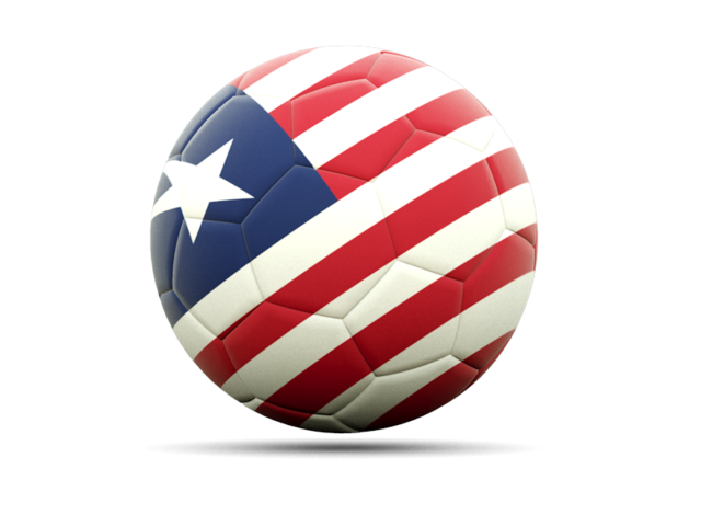 Football icon. Download flag icon of Liberia at PNG format