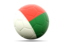 Madagascar. Football icon. Download icon.