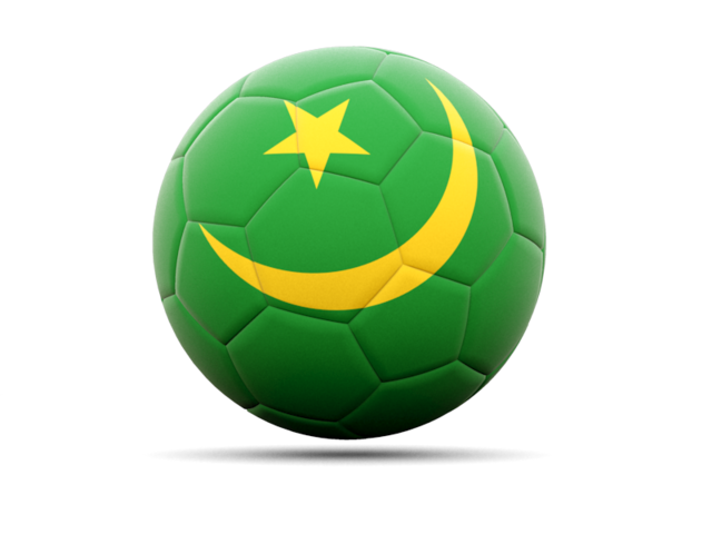Football icon. Download flag icon of Mauritania at PNG format