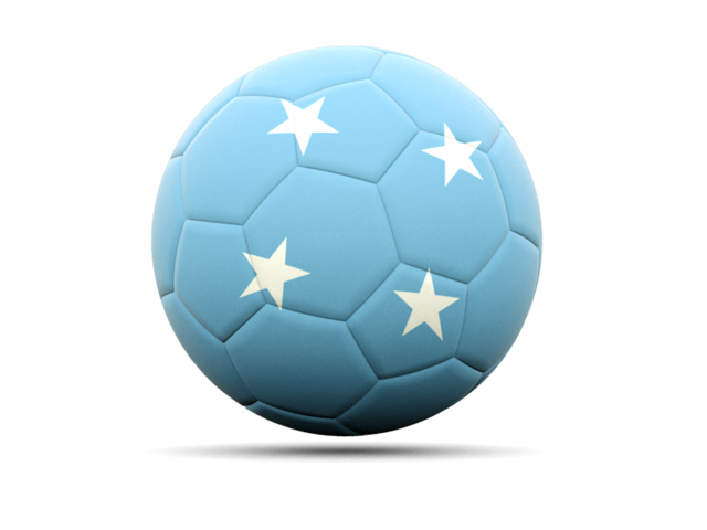 Football icon. Download flag icon of Micronesia at PNG format