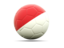 Monaco. Football icon. Download icon.