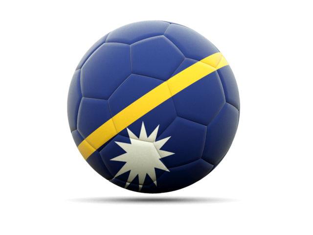Football icon. Download flag icon of Nauru at PNG format
