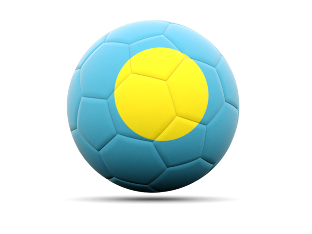 Football icon. Download flag icon of Palau at PNG format