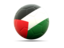 Palestinian territories. Football icon. Download icon.